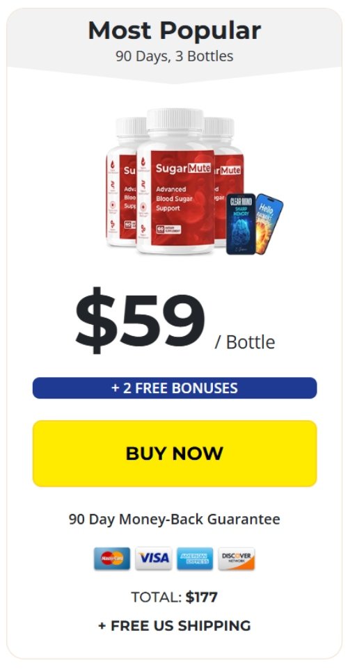 SugarMute Buy 3 Bottles